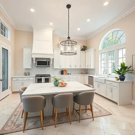 Home Remodeling in Westchase, FL with modern kitchen and stylish living room renovations.