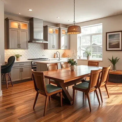 Renovated kitchen in Brandon FL with modern cabinets, quartz countertops, and elegant subway tile backsplash.