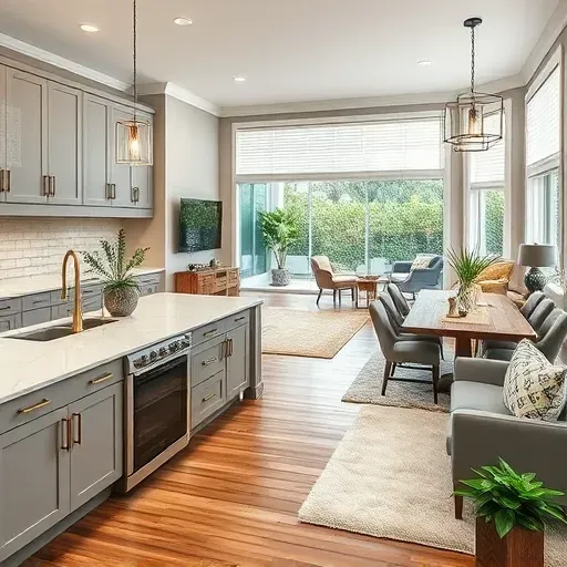 Stunning South Tampa home remodel with modern kitchen, natural light, elegant decor, and earthy tones throughout.