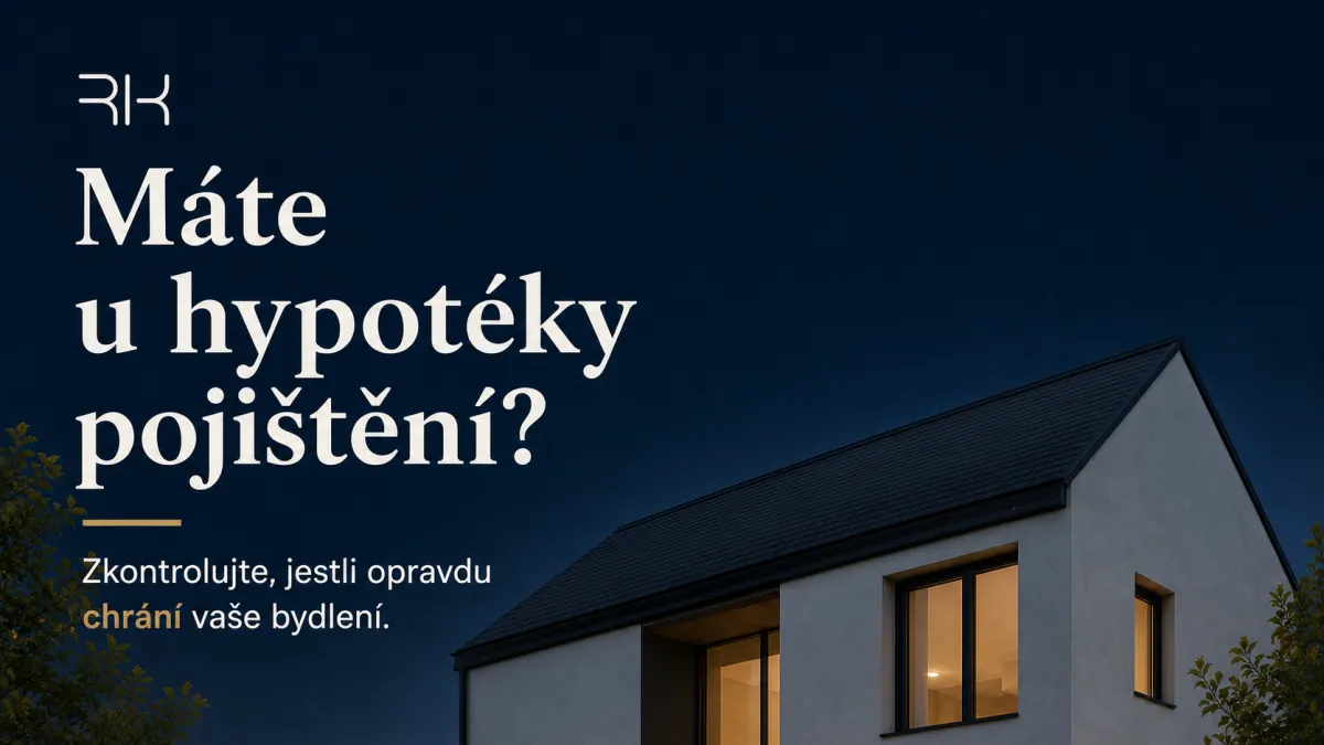 Moderní rodinný dům a otázka k pojištění nemovitosti při hypotéce