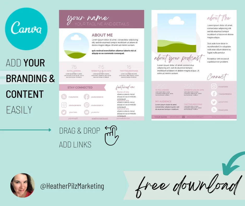 media kit freebie heather pilz marketing