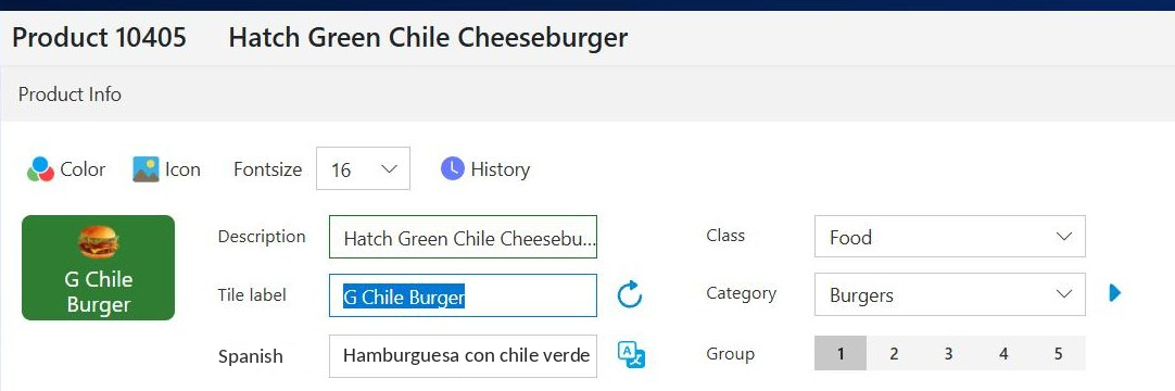 The Description has been renamed; the Tile label and the tile preview still show the old name