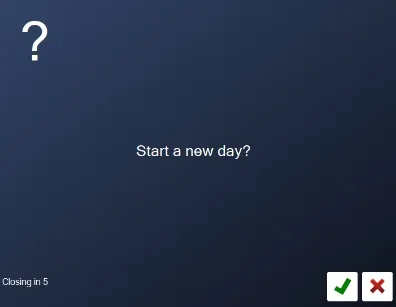 Only the first login of the day sees this question
