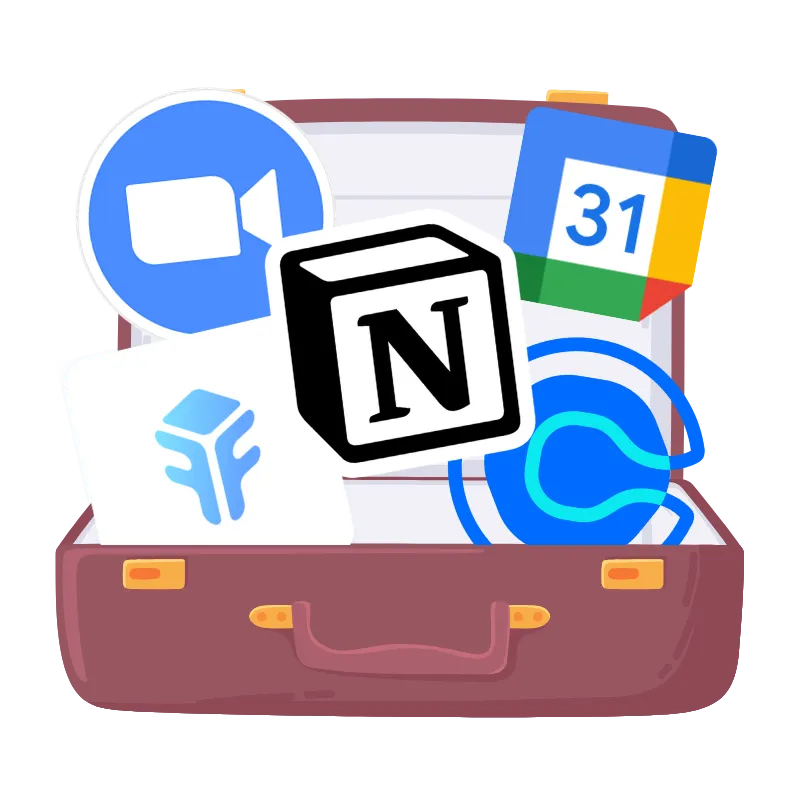 Illustration du Kit de Survie montrant les 5 outils indispensables pour Assistantes Virtuelles débutantes.
