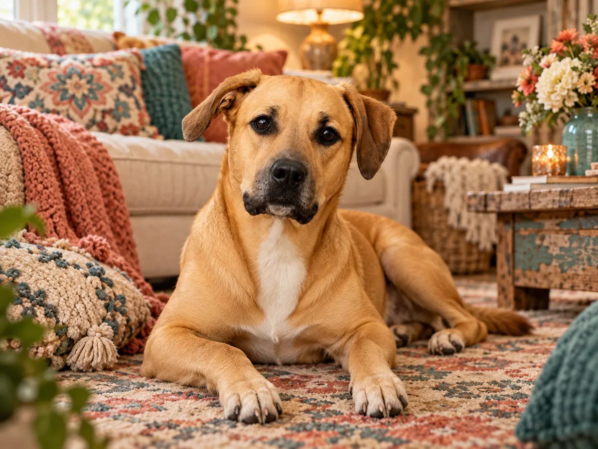 Rodi, Aunt Frankie’s female Labrador and American Bulldog mix