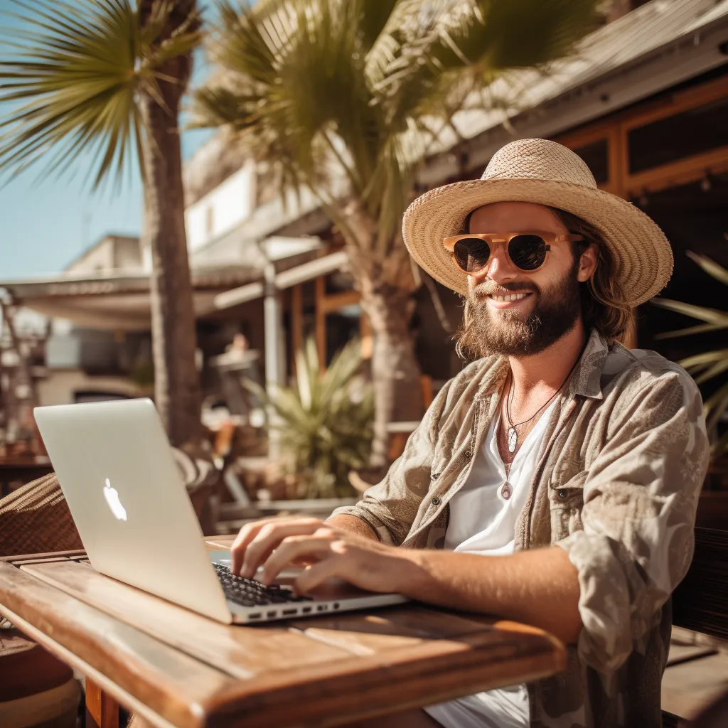 A digital nomad