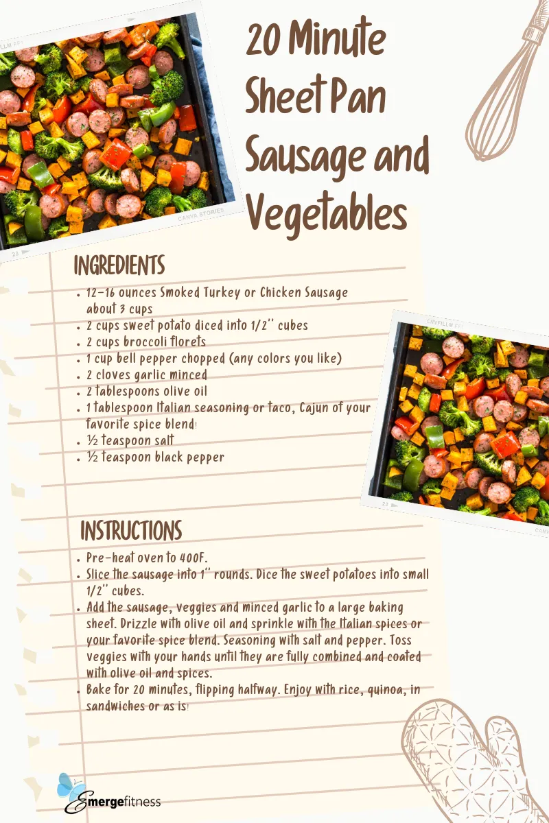 Recipe card preview - 5-Ingredient Sheet Pan Chicken