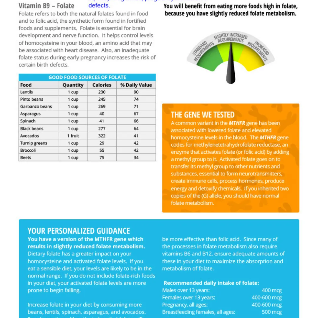 Customized DNA Plans