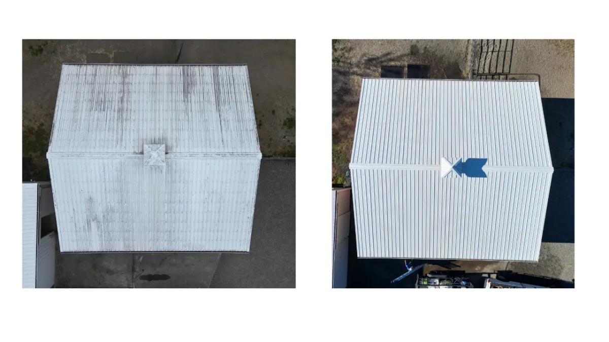 Olympia commercial roof cleaning