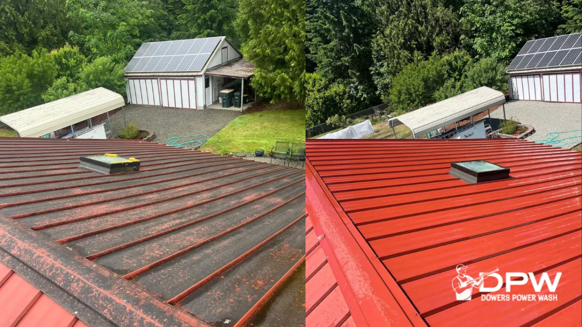 professional Olympia roof cleaning cedar shingles