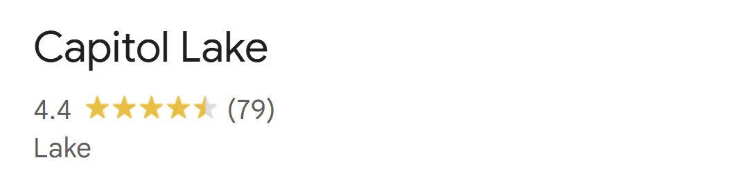 Capitol Lake South Bay Washington