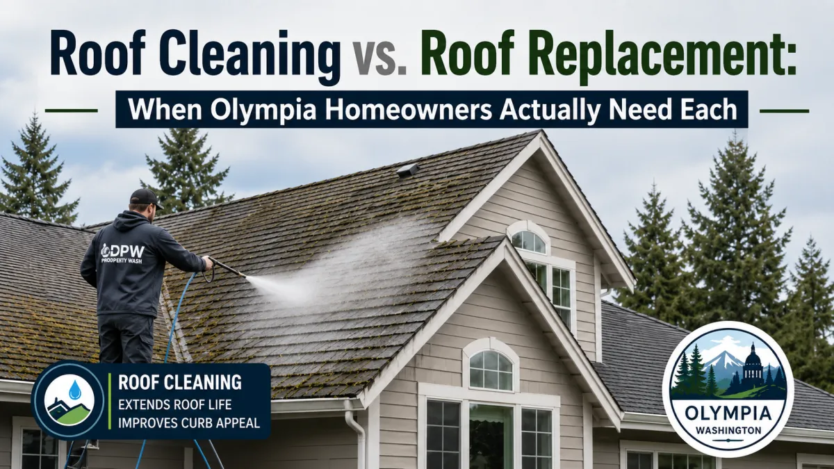 Roof Cleaning vs. Roof Replacement