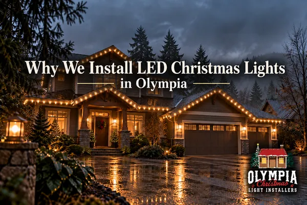 Why We Install LED Christmas Lights in Olympia