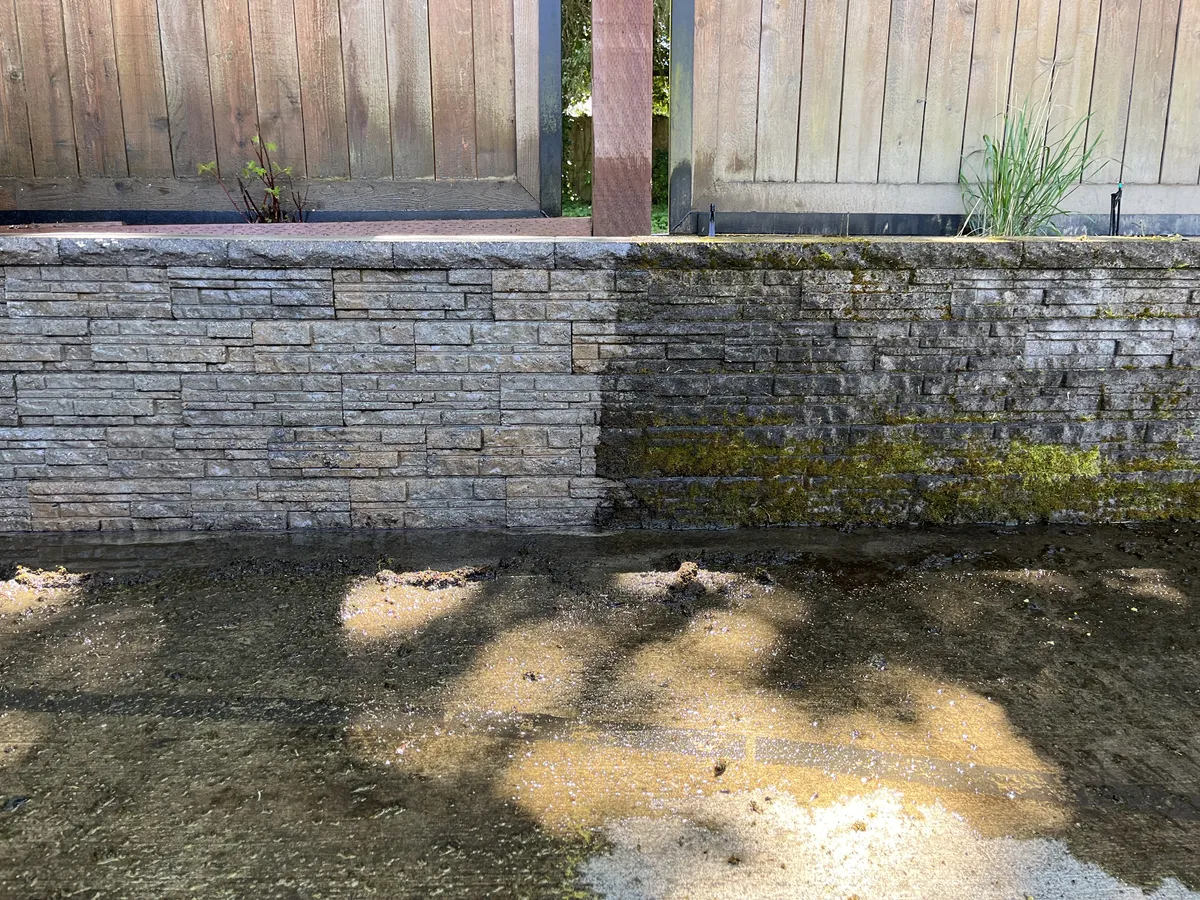 Olympia concrete cleaning patio driveway pavers