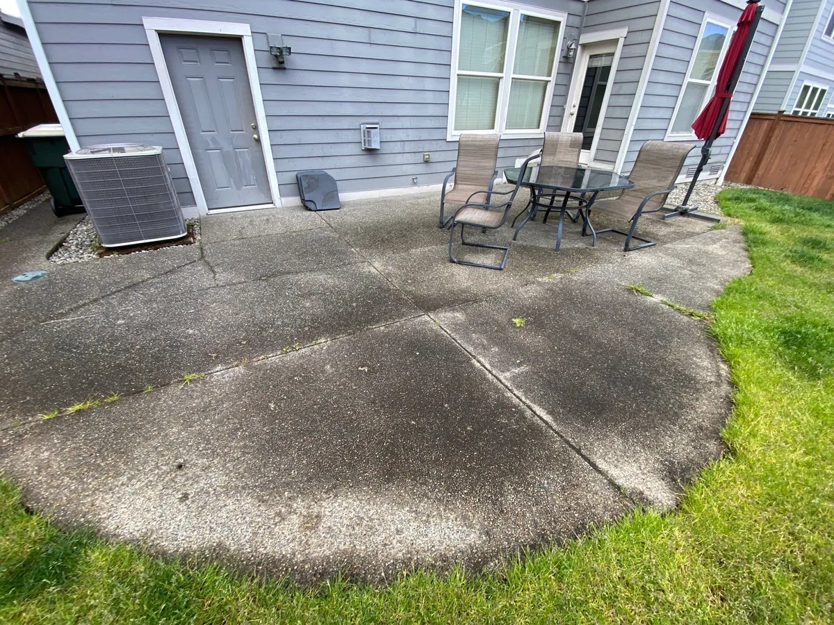 Olympia concrete cleaning patio driveway pavers