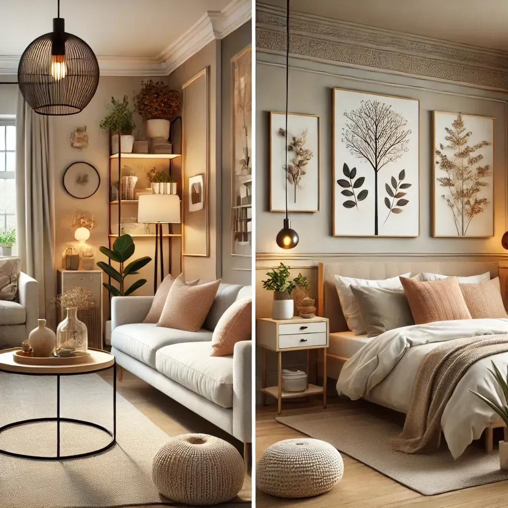 Living room and bedroom decor