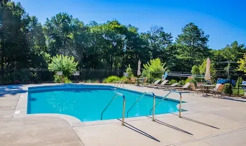 Residential concrete pool deck installation by West Linn Concrete in West Linn OR.
