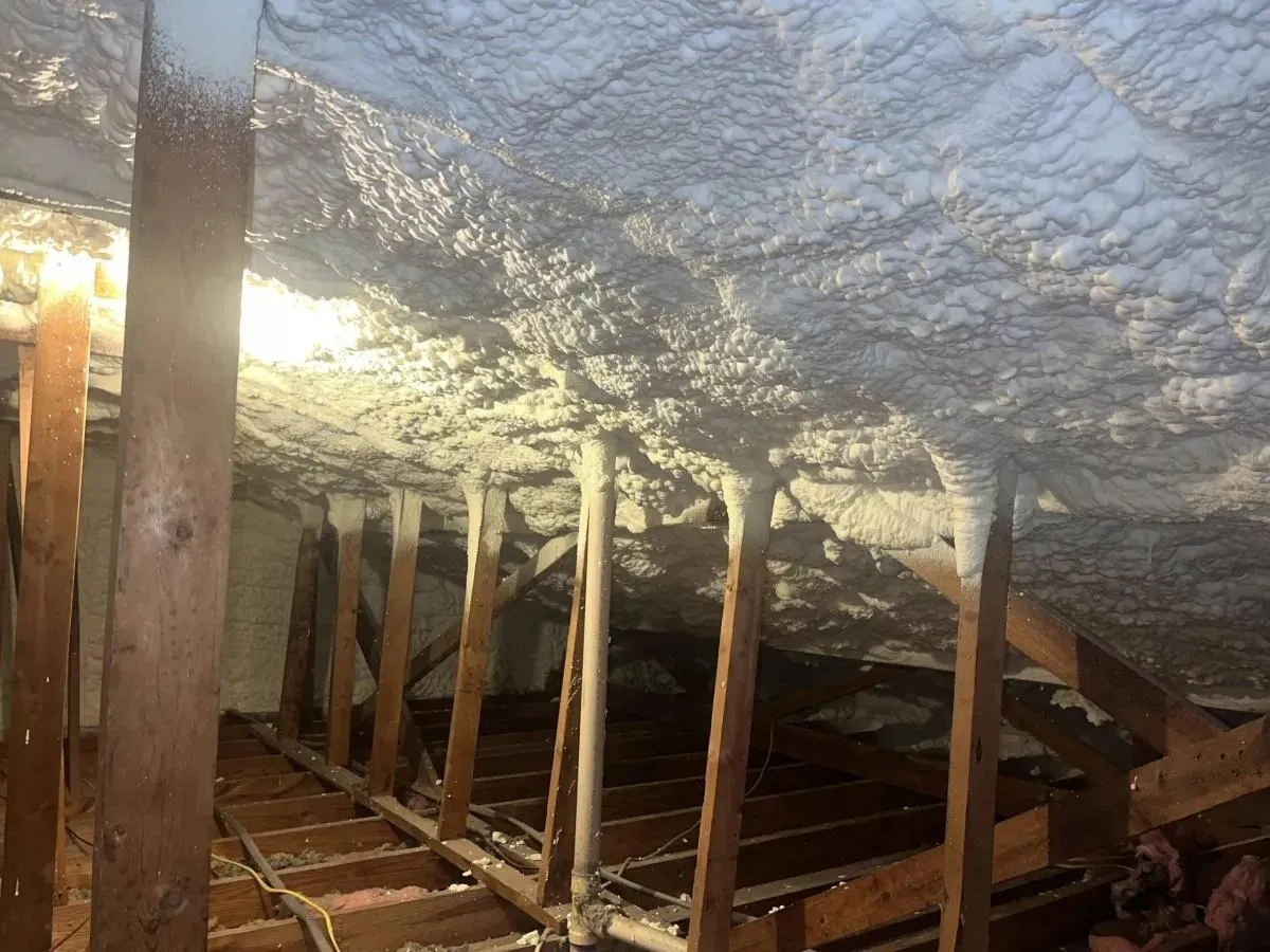 Close-up view of a thatched roof with wavy patterns
