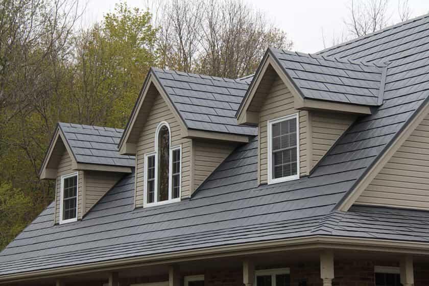 a beautiful shingle roofing of a house