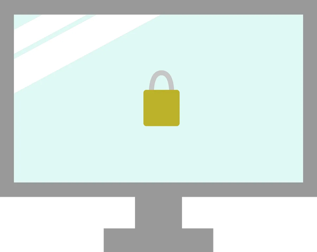 Free security lock protect vector
