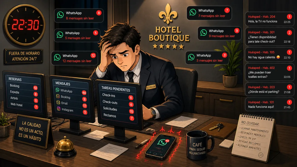 Caso: Cómo un hotel automatizó su atención al cliente y llenó su agenda