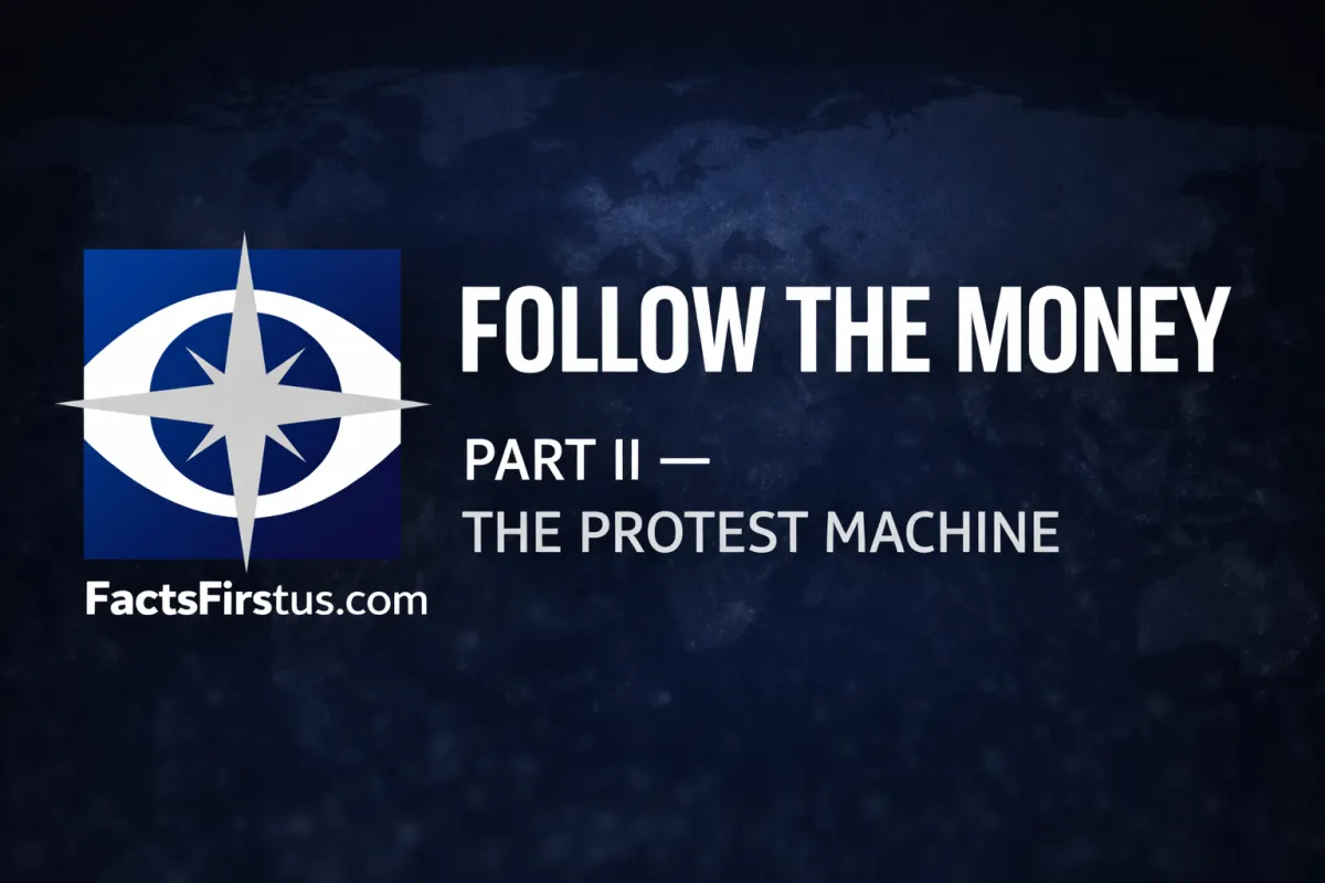 FOLLOW THE MONEY Part II: The Protest Machine