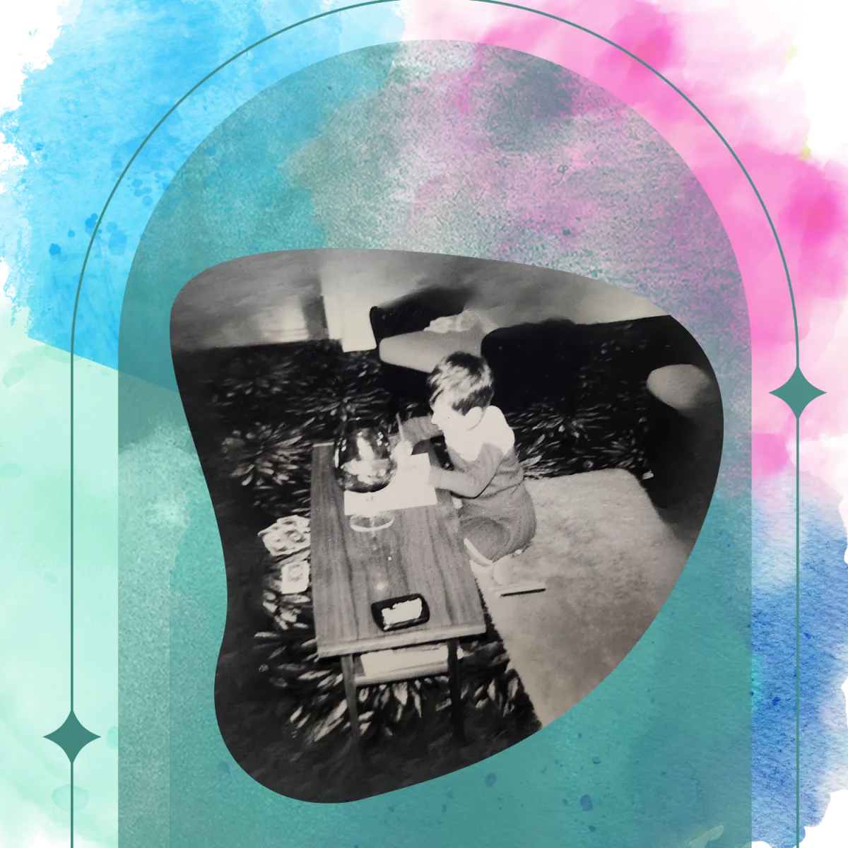 Catherine McAtier, YFounder WHAT IF Paisley Ltd, Embroidery and textile artist, creativity coach, Creative, younger me 