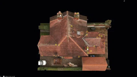 DroneWorks residential drone roof inspection