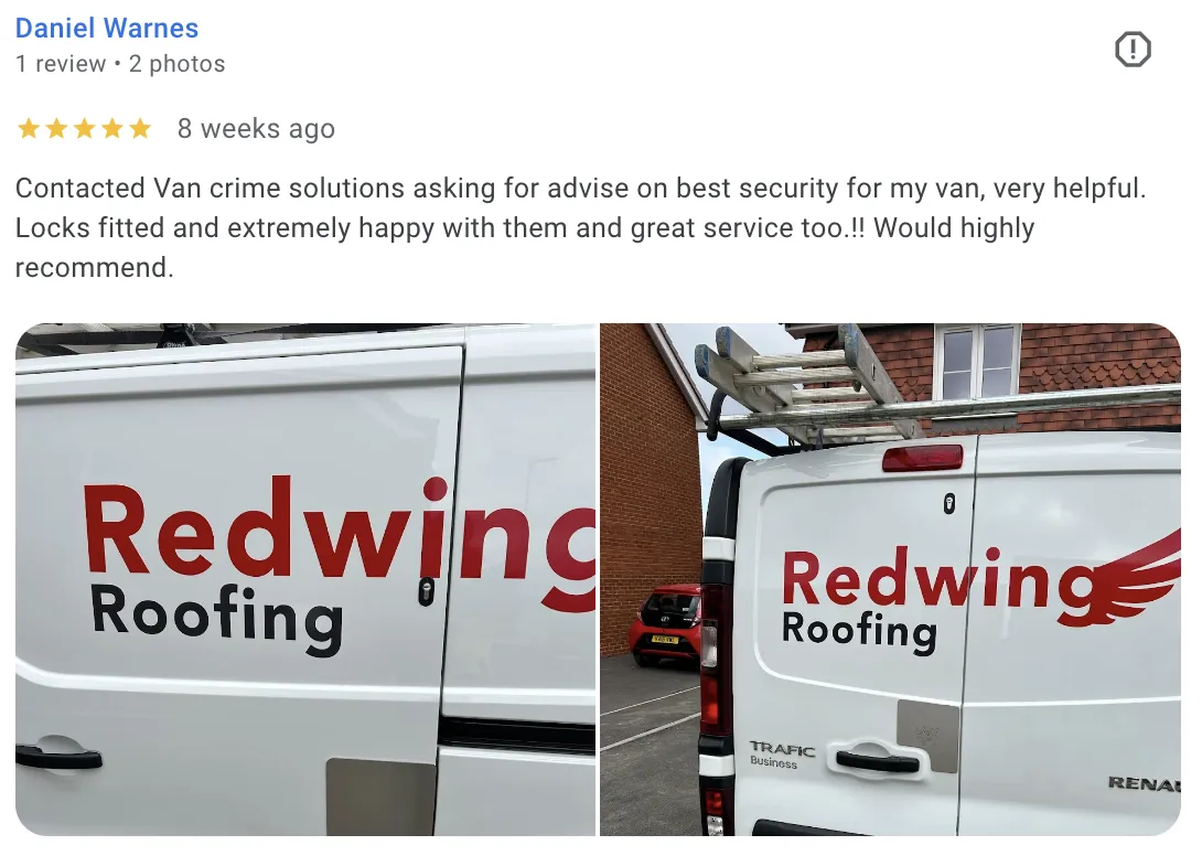 Van Crime Solutions - Van Security - Review