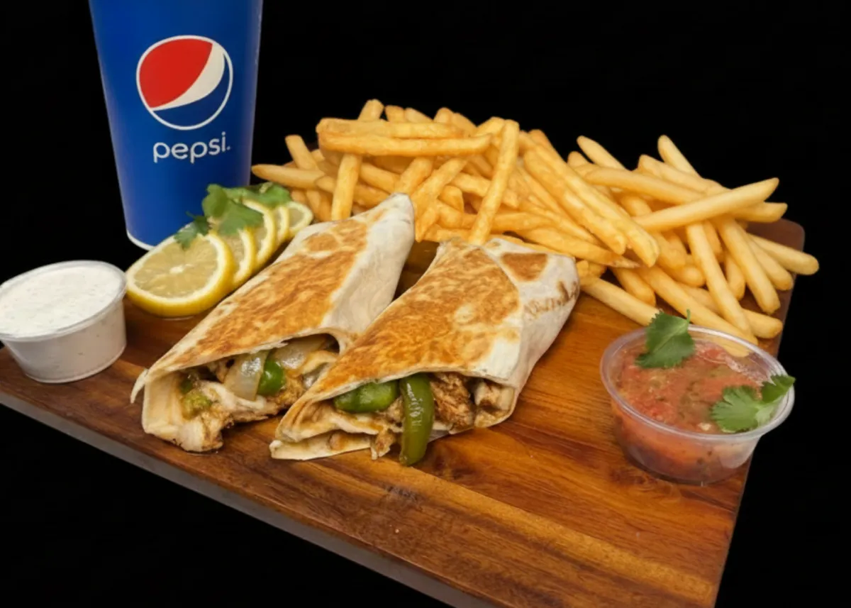 Fajita Wrap Combo with fries and drink