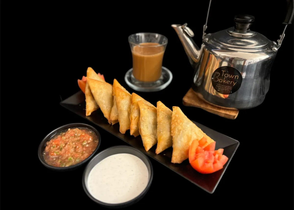 Falafel, sambosa, kebba and Mediterranean appetizers from Town Kitchen