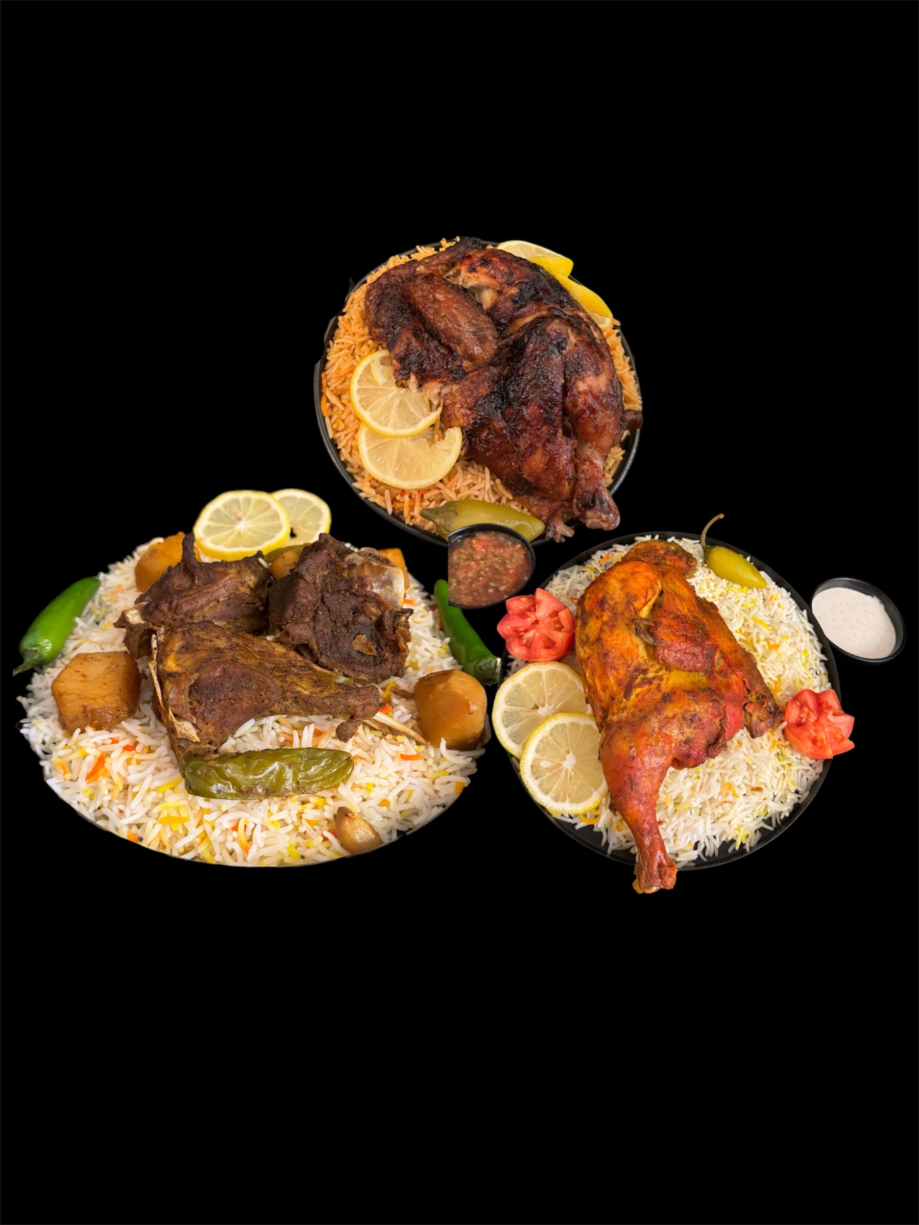 Chef at Town Kitchen preparing fresh halal chicken and rice with Mediterranean spices