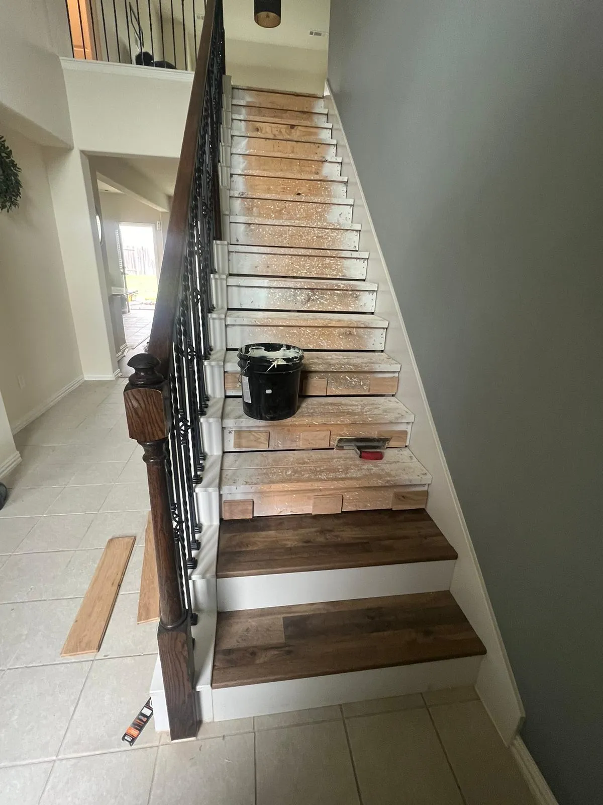 Staircase renovation in houston, texas