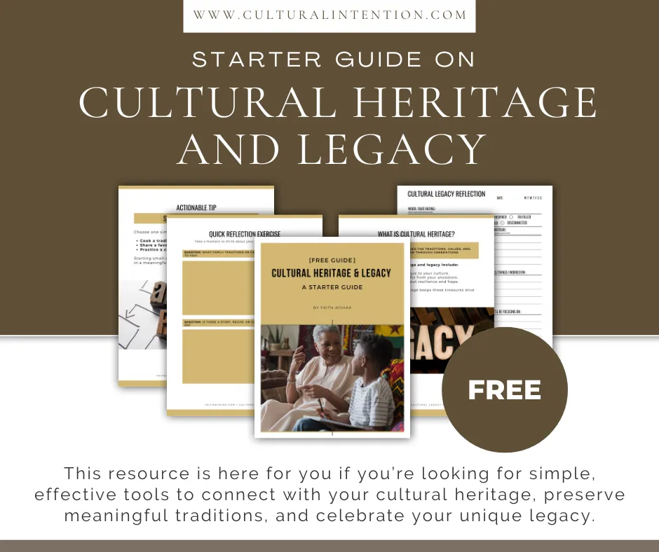 FREE Cultural Legacy Starter Guide