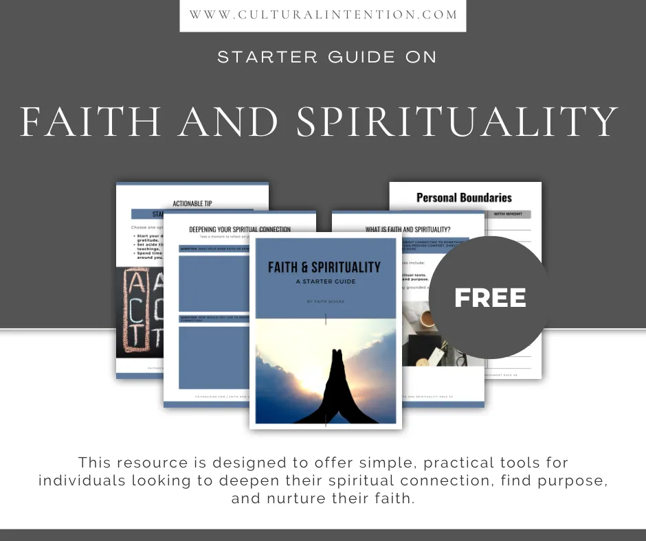 FREE Faith and Spirituality Starter Guide