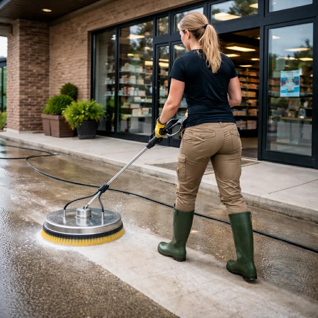 Volunteers cleaning a park with blue trash bags