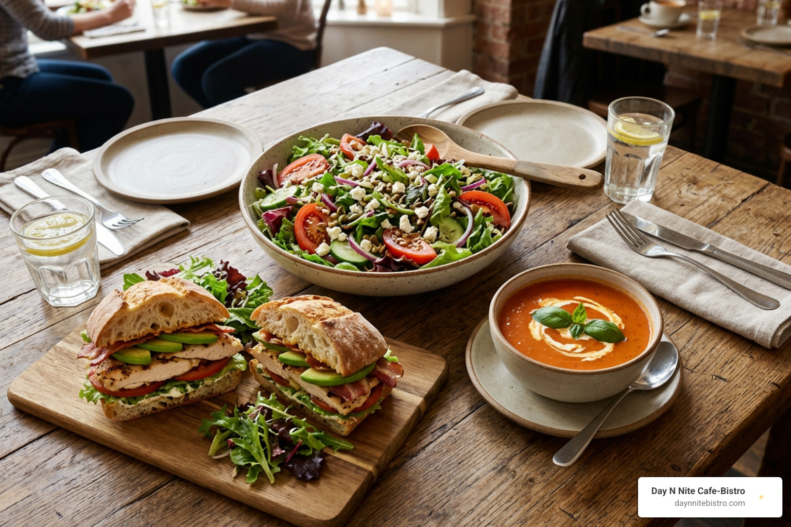 fresh lunch dishes