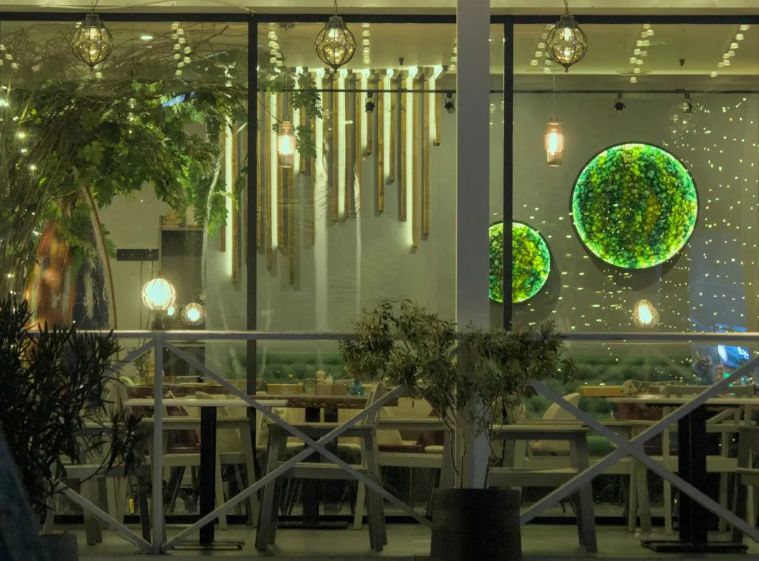 warm cafe dining room