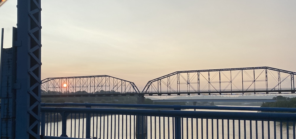 walnut street historical bridge original opening