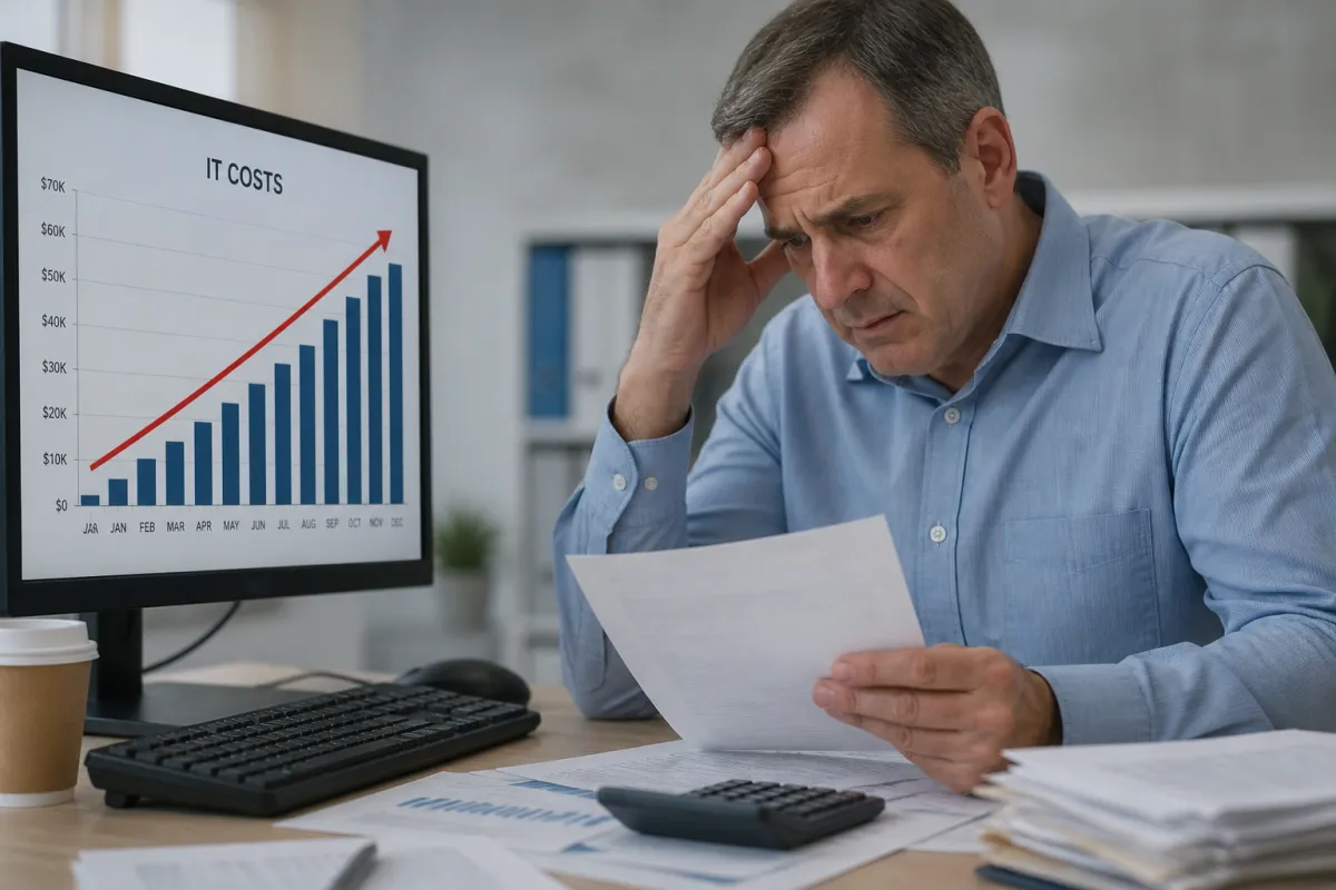 IT consulting costs and business risks associated with operating without a clear technology roadmap or IT strategy