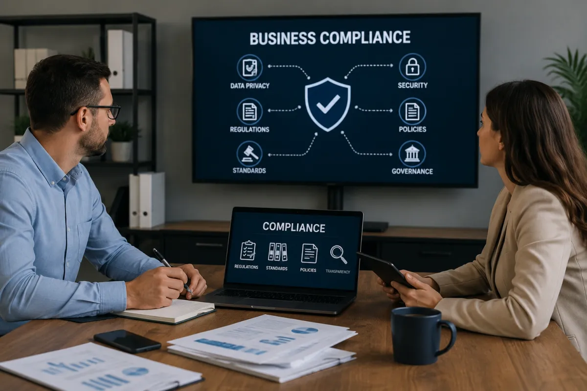 CMMC compliance solutions integrating cybersecurity controls, data protection, and regulatory requirements into business security systems