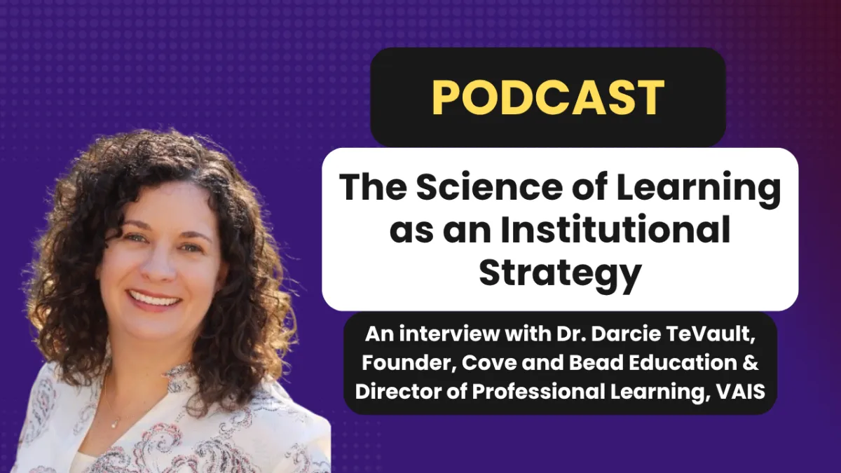 The Science of Learning as an Institutional Strategy