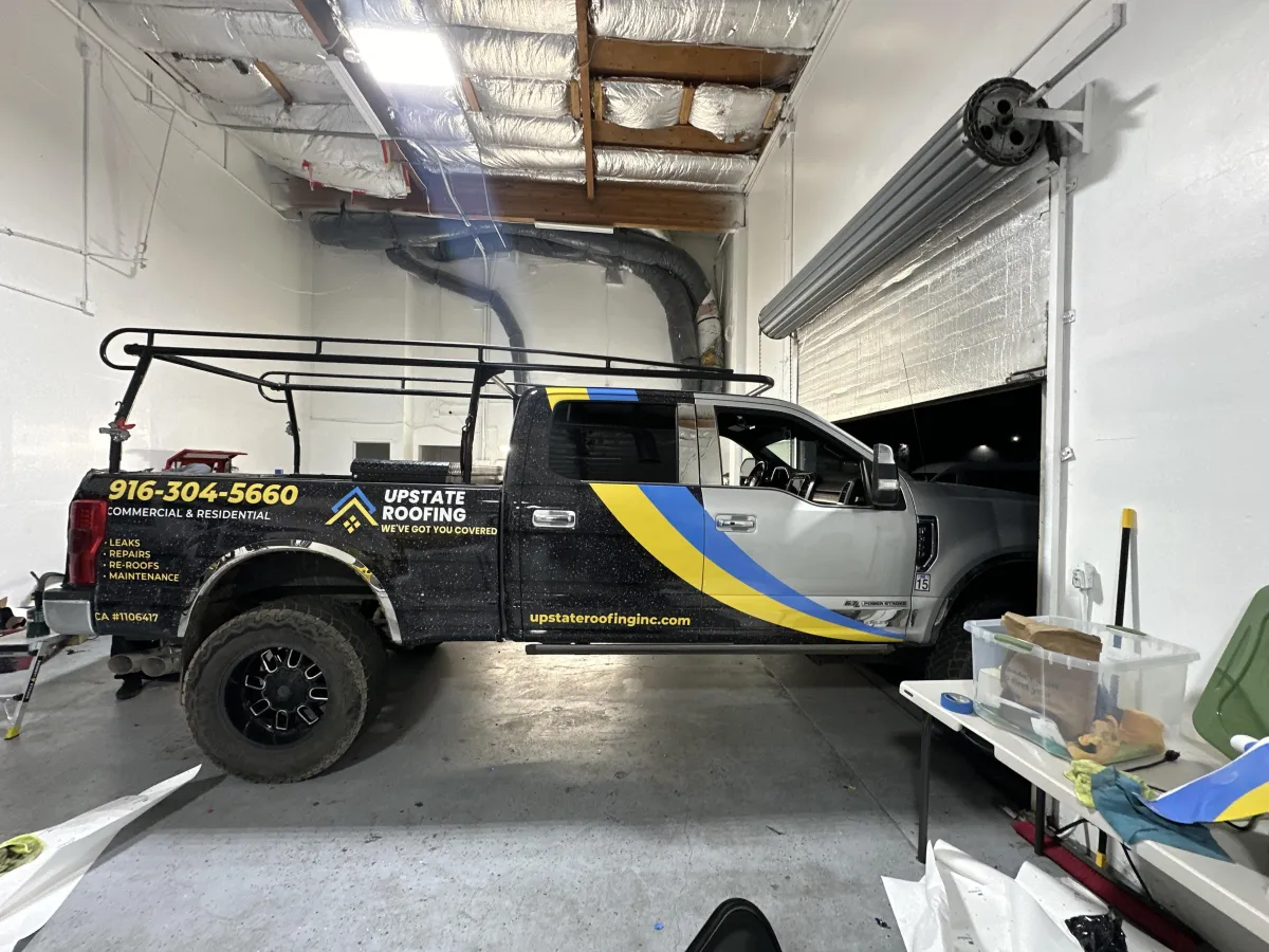 Durable Work Truck Branding Wrap for Sacramento Businesses