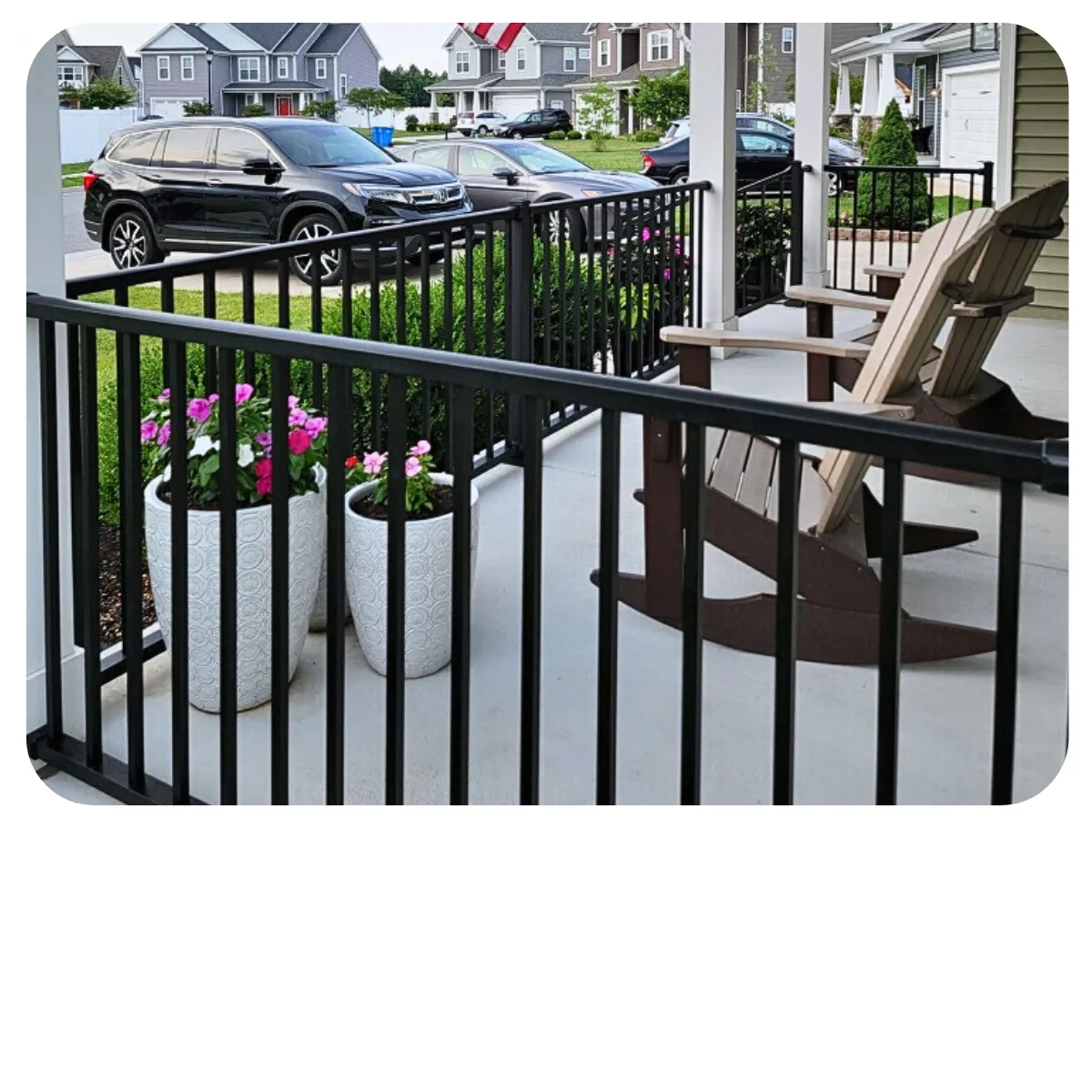 Black Aluminum Railings