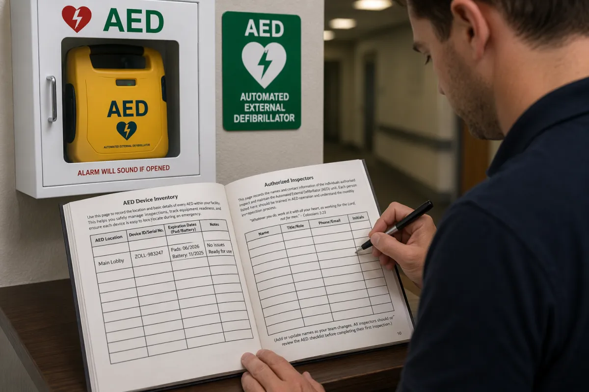 What Should Be Included in an AED Inspection Log?
