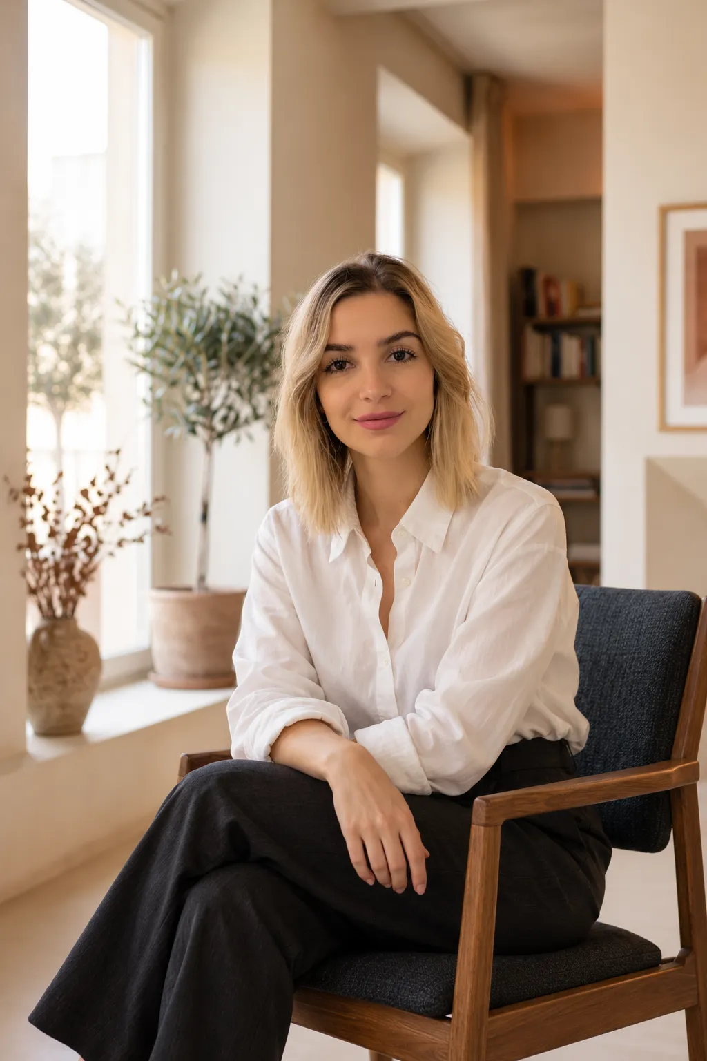 Editorial portrait of Ilenia Ena, founder of Italian Bridge
