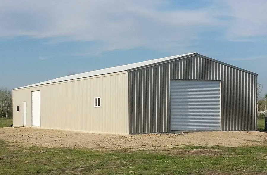 Custom Prescott metal building with durable steel construction for residential and commercial use.