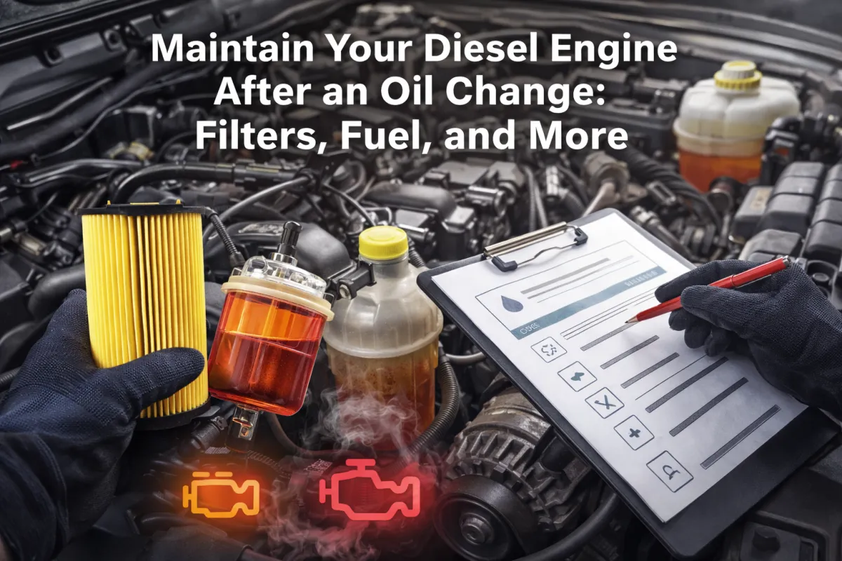 How to Maintain Your Diesel Engine After an Oil Change Service: Filters, Fuel, and More