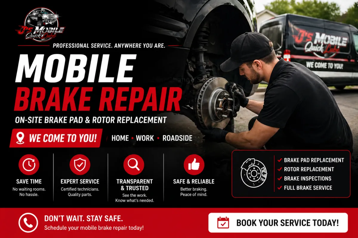 Mobile Brake Repair: The Convenience of On-Site Brake Pad & Rotor Replacement