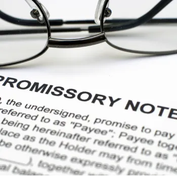 Investment secured by promissory note 